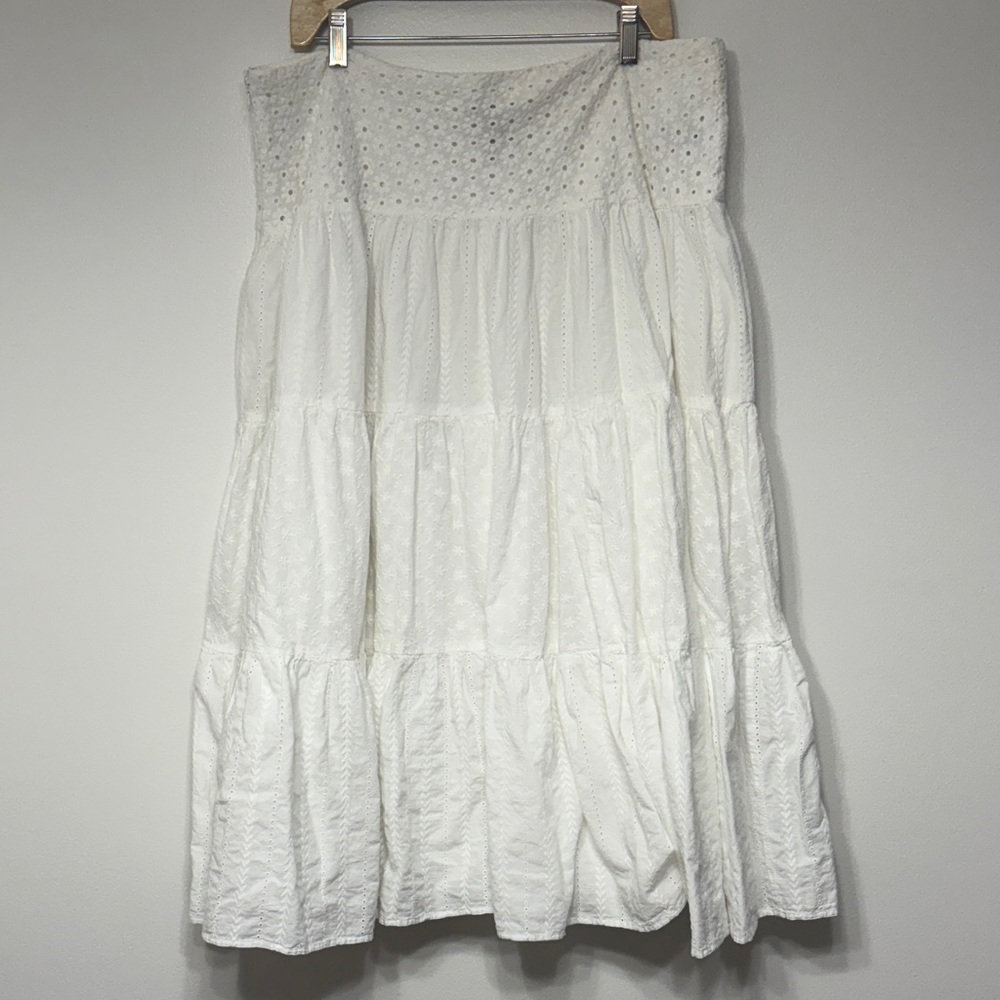 Ralph Lauren White Maxi Skirt (size 16)